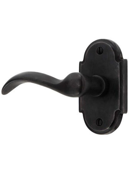 Solid Bronze Arched-Rosette Door Set with Churchill Levers.